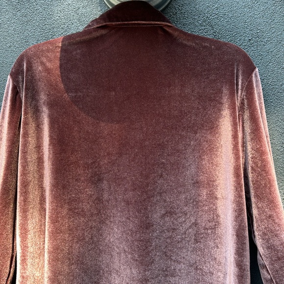 Velvet Button Down Shirt - Picture 4 of 4